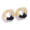Earrings Female Ins Design Winding Irregular Circle Earrings