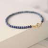 3mm Extremely Fine Lapis Lazuli Natural Crystal Bracelet