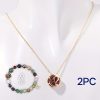 Natural Stone Beaded Necklace Set
