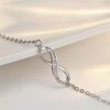 Mobius Strip Diamond Ring Push-pull Bracelet