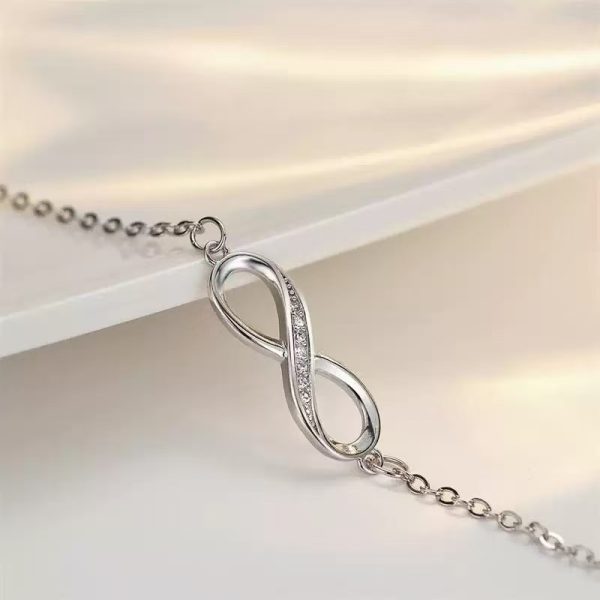 Mobius Strip Diamond Ring Push-pull Bracelet