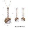 Round Ball Diamond Jewelry Set Party Costumes