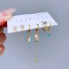 New Light Luxury Zircon Earrings Earring Set