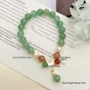 New Green Strawberry Quartz Handmade Beaded Bracelet