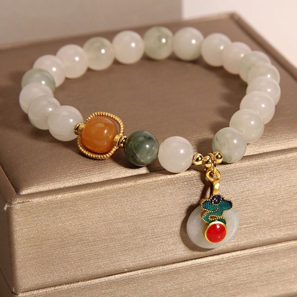 Ice Jade Crystal Bracelet Female Special-interest Design Mild Luxury Retro