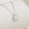 Coffee Bean Sterling Silver Necklace Japanese And Korean Female Niche