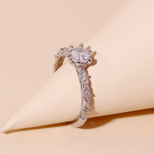 Simple Fashion Relievo Open Ring For Women