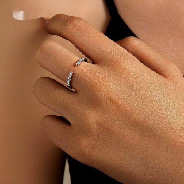 Commuting Twin Style Shining Gang Drill Index Finger Ring