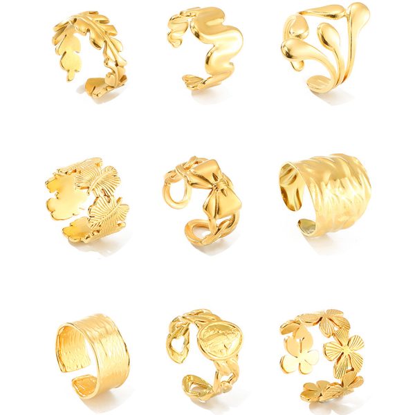 Female Personality Curved Niche Normcore Bag Geometric Ring