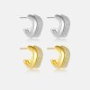Geometric Circle High-grade S925 Sterling Silver Earrings For Women