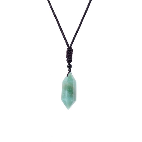 Raw Crystal Energy Stone Jewelry Pendant Necklace