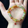Sunstone Double Circle High Goods Aquamarine Slip Multi-Circle Bracelet