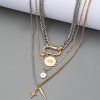 Original Eye Pendant Multi-layer Twin Necklace For Women