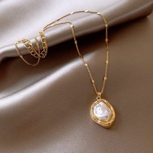 Irregular Baroque Pearl Necklace