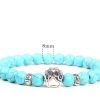 8mm Wooden Bead Turquoise Yoga Bracelet DIY Agate
