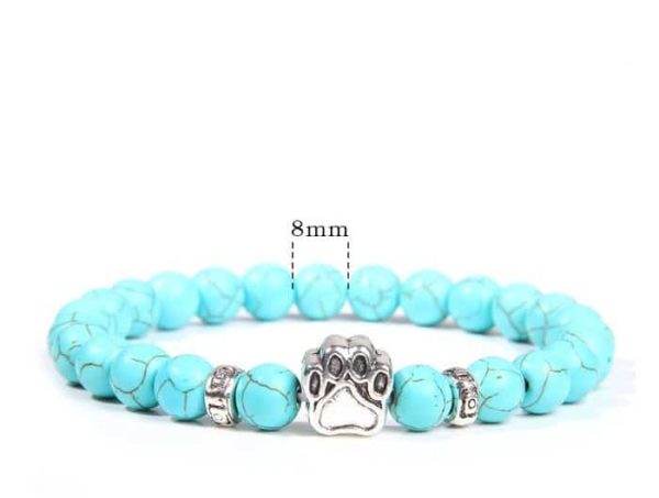 8mm Wooden Bead Turquoise Yoga Bracelet DIY Agate