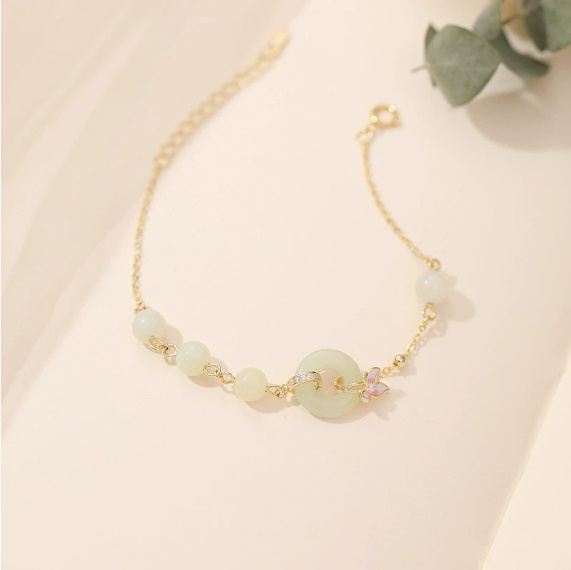 Orchid Necklace Girl With Safe Buckle