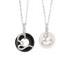 Sterling Silver Snake Couple Necklace New Chinese Style