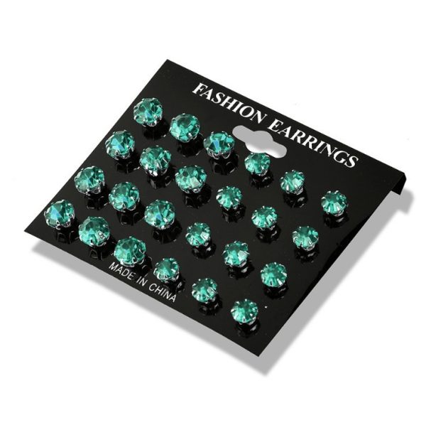 Fashion And Popular Crystal Zircon Stud Earrings Set