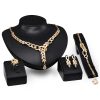 Ethnic Style Alloy Necklace And Earrings Four-piece Jewelry Set