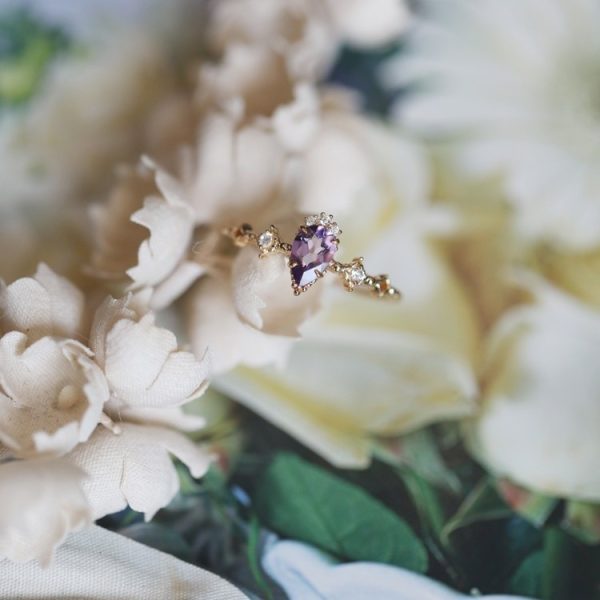 Super Exquisite Amethyst Light Luxury All-Match Ring