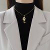 Fashion Zircon Seahorse Crab Pendant Necklace