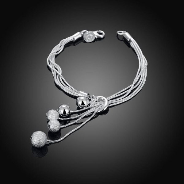 Fashion Jewelry Small O Hanging Sand Light Bead Bracelet