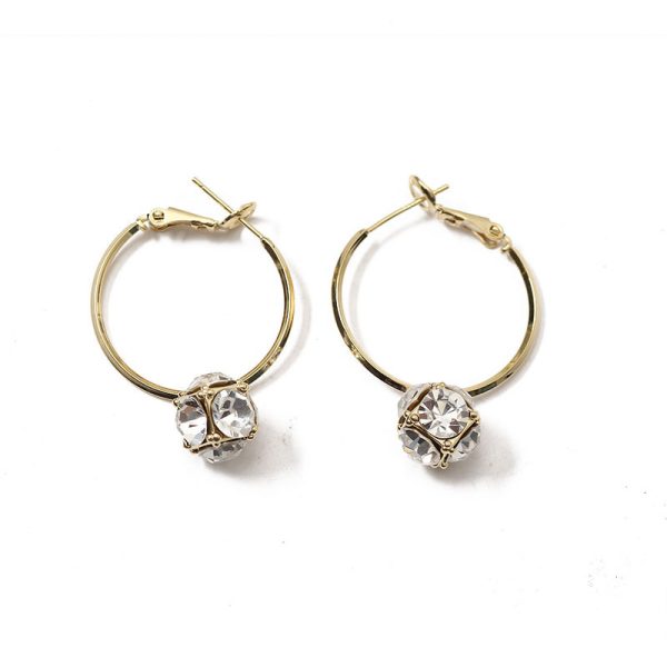 Retro Large Circle Earrings Temperament And High-end