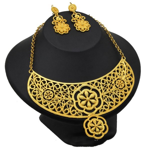 Necklace Earrings Women Wedding Jewelry Two Piece Set