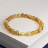 Tigereye Small Fish Pendant Handmade Beaded Bracelet