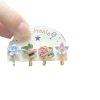 Super Gentle Flower Small Ear Clips Four-piece Set Niche Design