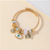 Multi-Element Stainless Steel Copper Alloy Beaded Bracelet