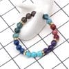 Seven-color Beaded Stone Bracelet Bracelet Hemp Point Stone Beaded Bracelet