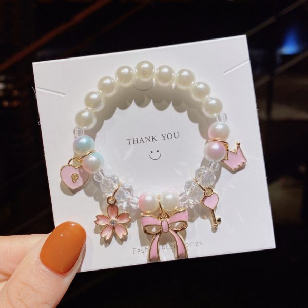 Pearl Cartoon Bracelet Cute Gradient Color