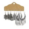 6-piece Set Tassel Bohemian Ethnic Style Hollow Stud Earrings
