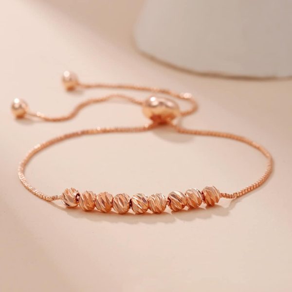 Fashion All-match Pull Bracelet 9 Lucky Beads Box Chain