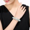 Natural Emerald Lotus Beads Jade Bracelet