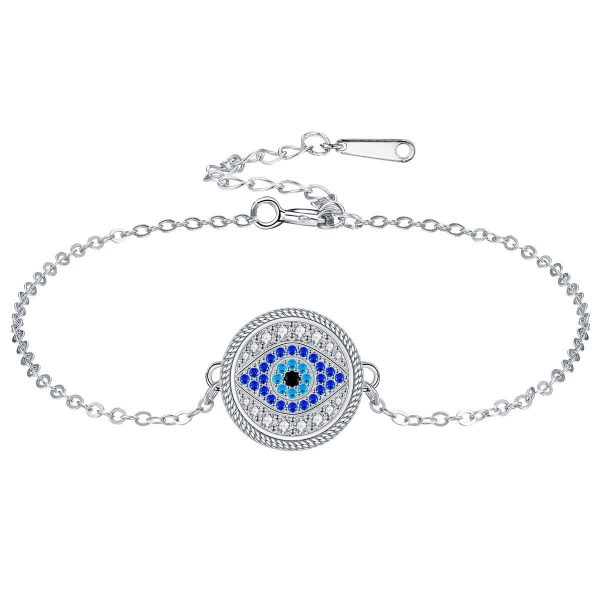 Classic Retro Eye Full Diamond Adjustable Bracelet