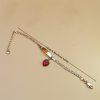 Curved Strawberry Children's Copper Plating 14K Bracelet