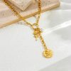 Flower Sun Moon Drop-shaped Diamond Love Necklace