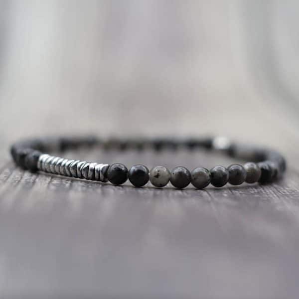 Silver Natural Stone Bracelet