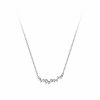 S925 Sterling Silver 14K Gold Plated Smile Necklace For Women