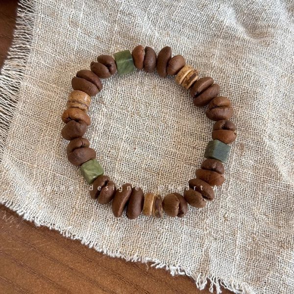 Coffee Bean Female Cartoon Puppy Simple Bracelet
