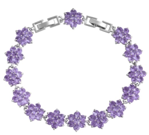 Blue Full Diamond Lotus Bracelet For Men's Hip Hop Dopamine Colored Tennis Chain