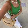 Red New Style Gravel Clavicle Chain Freshwater Pearl Necklace For Women