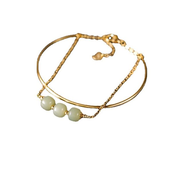 High Color Retention Special-interest Design Lucky Beads Bracelet