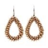 Drop-shaped Glass Crystal Earrings