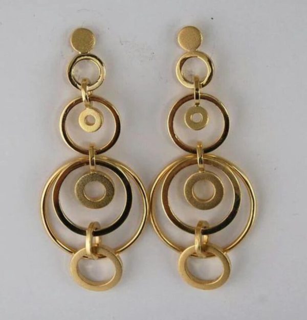 Tassel Earrings Long Elegant Circle Stud Earrings For Women