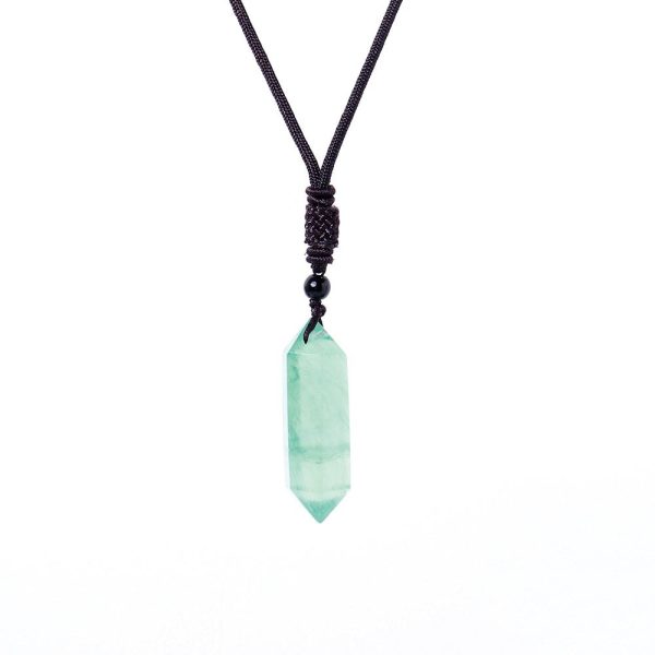 Raw Crystal Energy Stone Jewelry Pendant Necklace