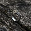 Thai Silver Handmade Mysticism Ouroboros Niche Open Couple Ring
